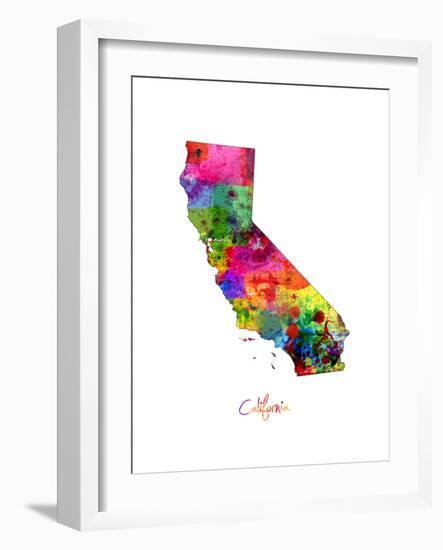 California Map-Michael Tompsett-Framed Art Print