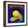 California, Mazuma Brand Citrus Label-Lantern Press-Framed Art Print