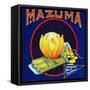 California, Mazuma Brand Citrus Label-Lantern Press-Framed Stretched Canvas