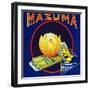 California, Mazuma Brand Citrus Label-Lantern Press-Framed Art Print