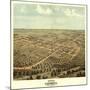 California, Missouri - Panoramic Map-Lantern Press-Mounted Art Print