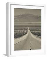 California, Mojave Desert, Amboy Road, USA-Walter Bibikow-Framed Photographic Print