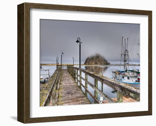 California, Morro Bay, Morro Rock, USA-Alan Copson-Framed Photographic Print