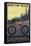 California - Mountain Bike Scene-Lantern Press-Framed Stretched Canvas