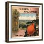 California Navel Oranges Brand - Pomona, California - Citrus Crate Label-Lantern Press-Framed Art Print