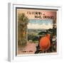 California Navel Oranges Brand - Pomona, California - Citrus Crate Label-Lantern Press-Framed Art Print