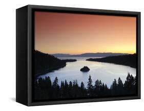 California/Nevada, Lake Tahoe, Emerald Bay, USA-Michele Falzone-Framed Stretched Canvas