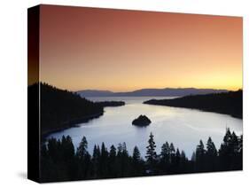 California/Nevada, Lake Tahoe, Emerald Bay, USA-Michele Falzone-Stretched Canvas