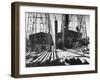 California Oil Co. Drilling Operations on Derrick Off Louisiana Coast-Margaret Bourke-White-Framed Photographic Print