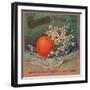 California Orange Brand - Riverside, California - Citrus Crate Label-Lantern Press-Framed Art Print