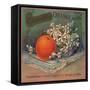 California Orange Brand - Riverside, California - Citrus Crate Label-Lantern Press-Framed Stretched Canvas