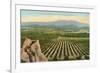 California Orange Grove-null-Framed Premium Giclee Print