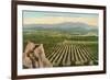 California Orange Grove-null-Framed Premium Giclee Print