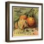 California Oranges Brand - Los Angeles, California - Citrus Crate Label-Lantern Press-Framed Art Print