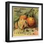 California Oranges Brand - Los Angeles, California - Citrus Crate Label-Lantern Press-Framed Art Print