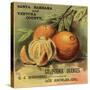 California Oranges Brand - Los Angeles, California - Citrus Crate Label-Lantern Press-Stretched Canvas