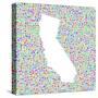 California Outline in a Square Icon-aperitivi-Stretched Canvas