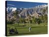 California, Palm Springs, Desert Princess Golf Course and Mountains, Winter, USA-Walter Bibikow-Stretched Canvas