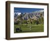 California, Palm Springs, Desert Princess Golf Course and Mountains, Winter, USA-Walter Bibikow-Framed Photographic Print