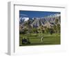 California, Palm Springs, Desert Princess Golf Course and Mountains, Winter, USA-Walter Bibikow-Framed Photographic Print