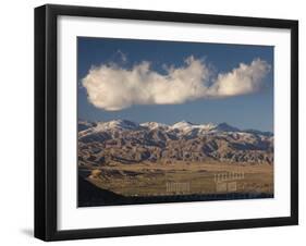 California, Palm Springs, San Bernardino Mountains and Wind Generators, USA-Walter Bibikow-Framed Premium Photographic Print