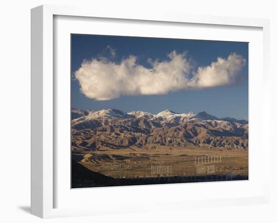 California, Palm Springs, San Bernardino Mountains and Wind Generators, USA-Walter Bibikow-Framed Photographic Print