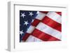 California. Partial View of American Flag-Jaynes Gallery-Framed Photographic Print