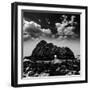 California Pfeiffer Beach in Big Sur State Park Dramatic Black and White Rocks and Waves-holbox-Framed Photographic Print