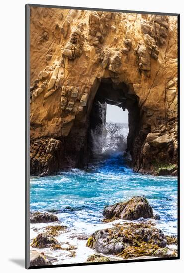 California Pfeiffer Beach in Big Sur State Park Rocks and Waves-holbox-Mounted Photographic Print