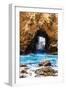 California Pfeiffer Beach in Big Sur State Park Rocks and Waves-holbox-Framed Photographic Print