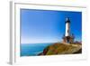 California Pigeon Point Lighthouse in Cabrillo Hwy Coastal Highway State Route 1-holbox-Framed Photographic Print