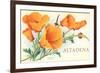 California Poppies, Altadena-null-Framed Premium Giclee Print