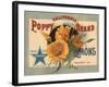 California Poppy Brand - Redlands, California - Citrus Crate Label-Lantern Press-Framed Art Print
