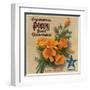 California Poppy Brand - Redlands, California - Citrus Crate Label-Lantern Press-Framed Art Print