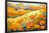 California Poppy Landscape-Avril Anouilh-Framed Art Print