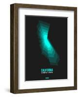 California Radiant Map 3-NaxArt-Framed Art Print