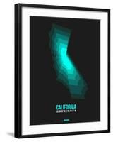 California Radiant Map 3-NaxArt-Framed Art Print