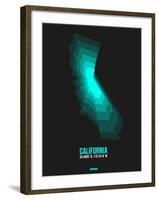 California Radiant Map 3-NaxArt-Framed Art Print