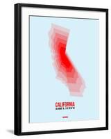 California Radiant Map 4-NaxArt-Framed Art Print