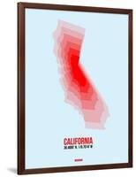 California Radiant Map 4-NaxArt-Framed Art Print