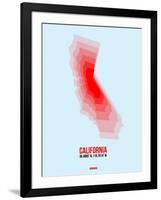 California Radiant Map 4-NaxArt-Framed Art Print