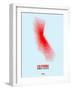 California Radiant Map 4-NaxArt-Framed Art Print