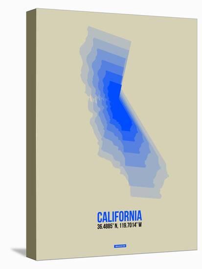 California Radiant Map 5-NaxArt-Stretched Canvas