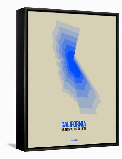 California Radiant Map 5-NaxArt-Framed Stretched Canvas