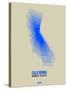 California Radiant Map 5-NaxArt-Stretched Canvas