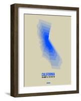 California Radiant Map 5-NaxArt-Framed Art Print