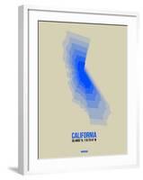 California Radiant Map 5-NaxArt-Framed Art Print