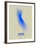 California Radiant Map 5-NaxArt-Framed Art Print