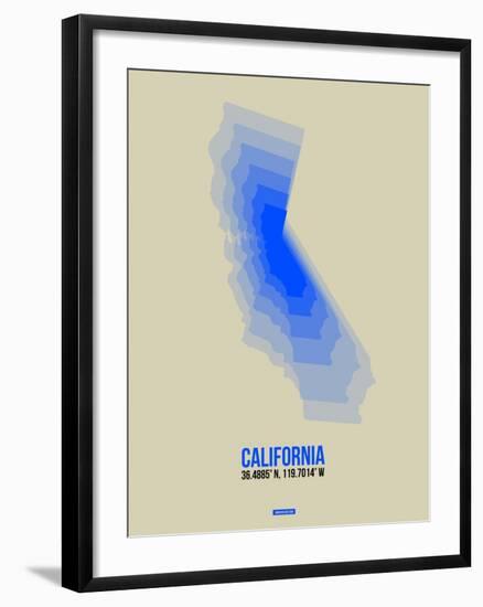 California Radiant Map 5-NaxArt-Framed Art Print