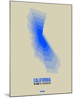 California Radiant Map 5-NaxArt-Mounted Art Print